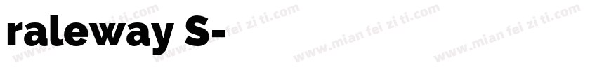 raleway S字体转换